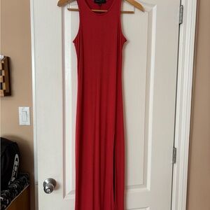 Dynamite Red Sleeveless Maxi Dress